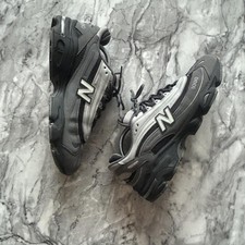 New Balance 1000 Castlerock Grey Metallic Black Tech Y2K Trainers UK 11
