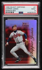 1996 Select Certified Edition Mirror Red /90 Chipper Jones PSA 9 MINT HOF 04b0