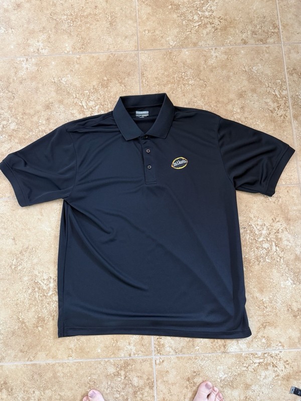 Mikes Hard Lemonade Black Golf Polo Adult Large Polyester Sport Tek