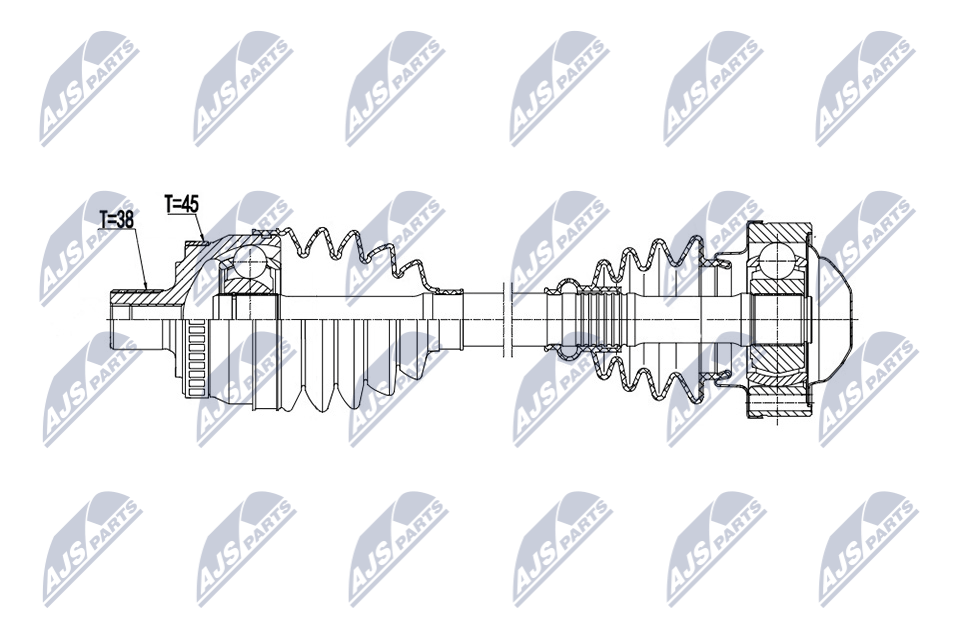 Drive Shaft OE: 32196 Compatible With Audi A4 1.6 B6, B7 00-, Seat Exeo 1.6 08- - Image 3