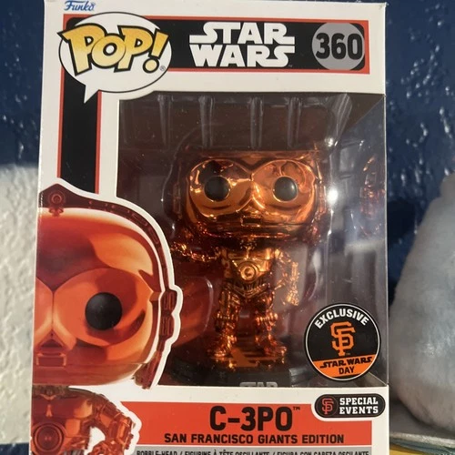 Star Wars: Funko Pop  C-3PO SF GIANTS Stadium Exclusive Orange #360