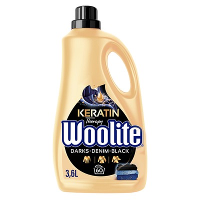 Woolite Dark Waschmittel für schwarze Kleidung mit Keratin 3,6 l/60 Waschgänge
