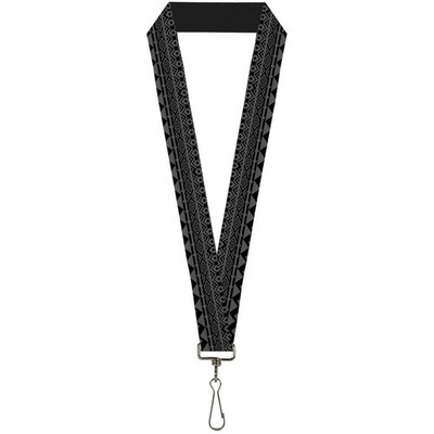 Buckle-Down Lanyard-1.0''-Aztec1 Gray/Black 22'' x 1'' Multicolor (US IMPORT)