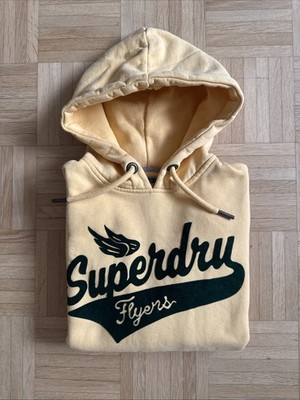 Superdry Hoodie Kapuzen Sweat, Herren, gelb, Größe S, wenig getragen