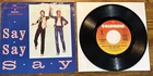 (Beatles) Paul McCartney / Michael Jackson "Say say say" 1983 vg++ 45