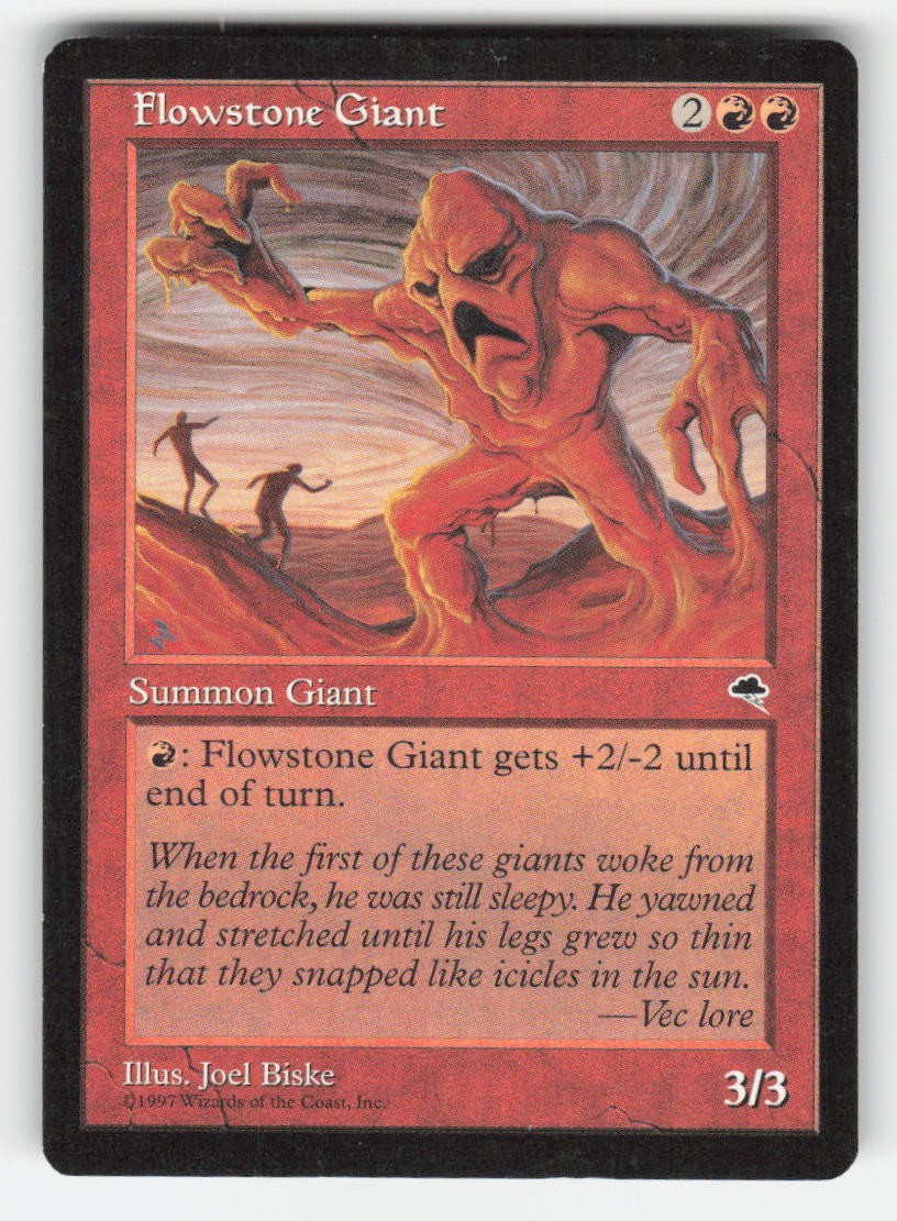 1997 Flowstone Giant Tempest 174 MTG