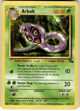 Arbok 31/62 Fossil Pokemon NM Fast Ship on eBay