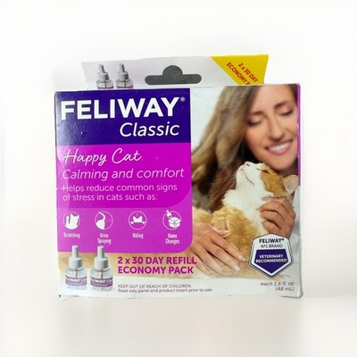 Feliway Classic Diffuser Refill 48 Ml Cat Constant Calming 2 Refills Exp 12/28