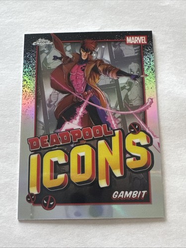 2025 Topps Chrome Deadpool #DI-4 Gambit Icons Marvel Trading Card