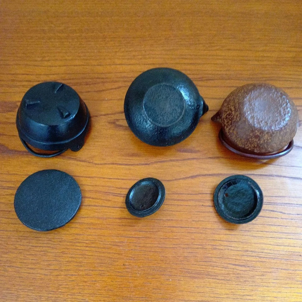 Juego de tetera y olla de hierro Nambu miniatura utensilios de cocina hechos ... - Imagen 3 de 4