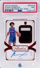 2023 Ausar Thompson PSA 9 Flawless Rookie Auto Prime Mat Ruby #SPAATD 15/15