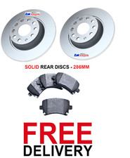 FOR VW PASSAT B6 (05-11) 1.6 1.8 1.9 TDi 2.0 REAR BRAKE DISCS AND PADS SET  