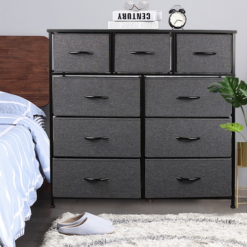 Cerbior Wide Drawer Dresser Storage Organizer 9Drawer Closet Shelves for Blanket - Picture 21 of 32
