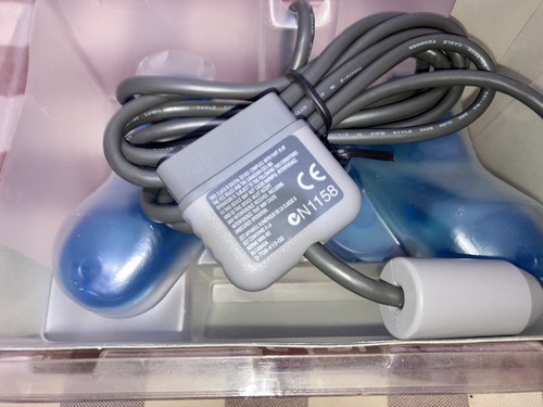 Playstation 1 / Ps1 Analog Controller Dual Shock SCPH-1200E Island Blue RARO!! - Foto 5 di 13