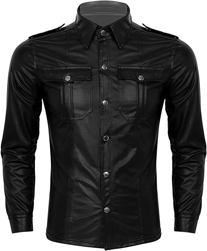 高*士様 c diem washable leather shirt ccp j Lace Up Pullover Leather Shirt #MS2013LK – Jamin Leather®