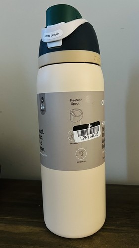 Owala FreeSip Stainless Steel Water Bottle 32oz Color: Sandy Shores MSRP$80 NWB - Picture 5 of 7