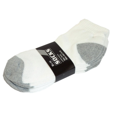 Men’s Cushioned Sports Socks – 2-Tone Cotton Low Cut Ankle Socks (Size 9-13, 3-12 Pack)