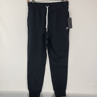 NEW Fabletics Men's Year Round Terry Jogger Sweatpants Black Sz L NWT