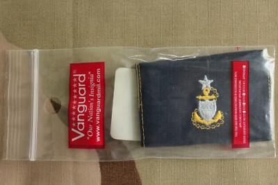 USCG US COAST GUARD SCPO CHIEF PETTY OFFICER E-8 RANK EMBROIDERED INSIGNIA TAPE