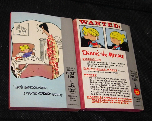Dennis The Menace paperback lot of 2 vintage PBs.1956,1st - Picture 2 of 4