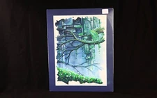 Watercolor Painting Original "Traverse the Garden" Matted & Signed 9x12