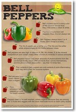Healthy Foods - Bell Peppers - NEW Nutrition Healthy Foods Diet POSTER