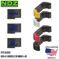 NDZ Glock Gen 4/5 17 19 26 45 Extended Modular Magazine Release Polymer Aluminum