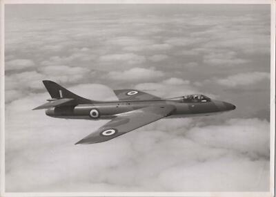 HAWKER HUNTER F4 WW653 98SQN ORIGINAL VINTAGE PHOTO RAF JEVER GERMANY 1