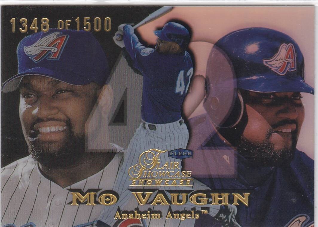 Vetrina Flair 1999 fila 1 posto 29 Mo Vaughn Angels 1500 spedizione gratuita!