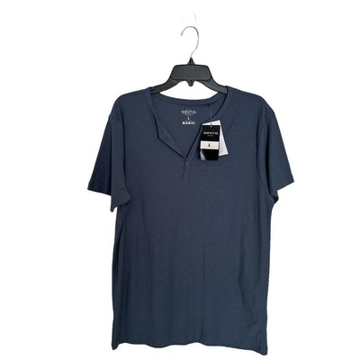 Identic Man Large Basic Blue Shirt NWT