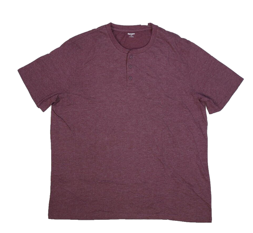 Old Navy Soft Washed Short Sleeve Henley T-Shirt Raising Arizona Red Mens 2XL