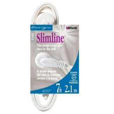 7 Ft. 16/2 SPT-2 Indoor Light-Duty Flat Plug Extension Cord