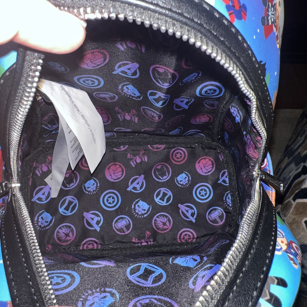Disneyland Loungefly Chibi Faux Leather Backpack Avengers 