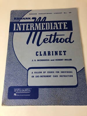 Rubank Intermediate Medthod Clarinet No 52 Hal Leonard Individual or ...