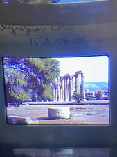 Vintage 1983 Photo Found 35mm Temple of Olympian Zeus Athens Greece Original