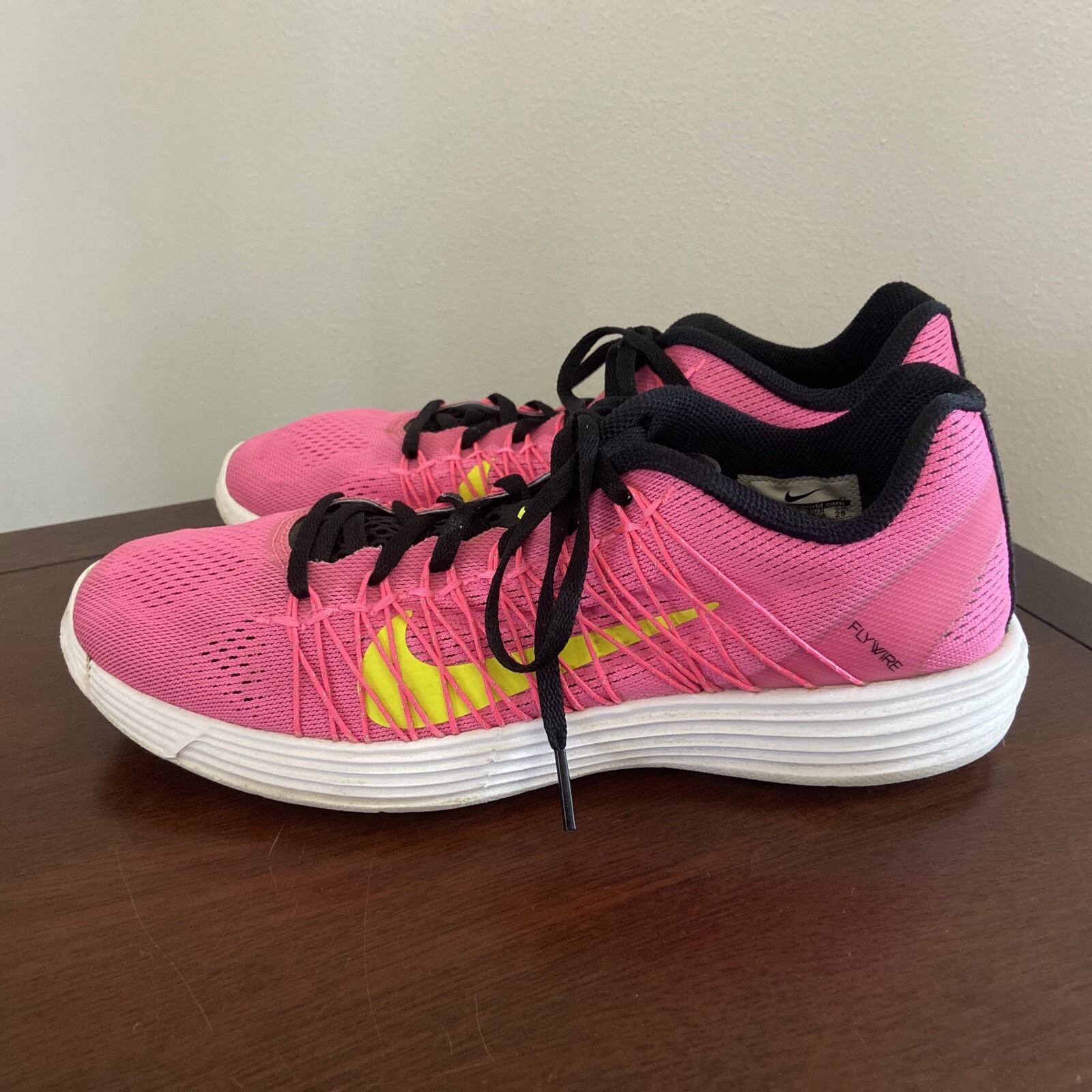 Nike Women Shoe Lunarlon Flywire Pink Running Sneaker… Gem