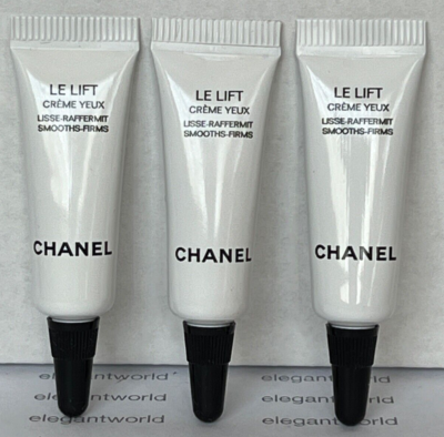 3 x Chanel Le Lift Eye Creme Yeux Cream Smooths-Firms 3ml / 0.1oz