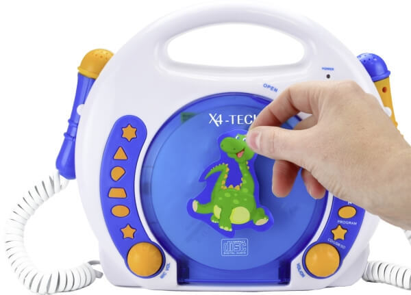 Thumbnail - Karaoke Cd Player Mp3 2 Mikros Blau Neu