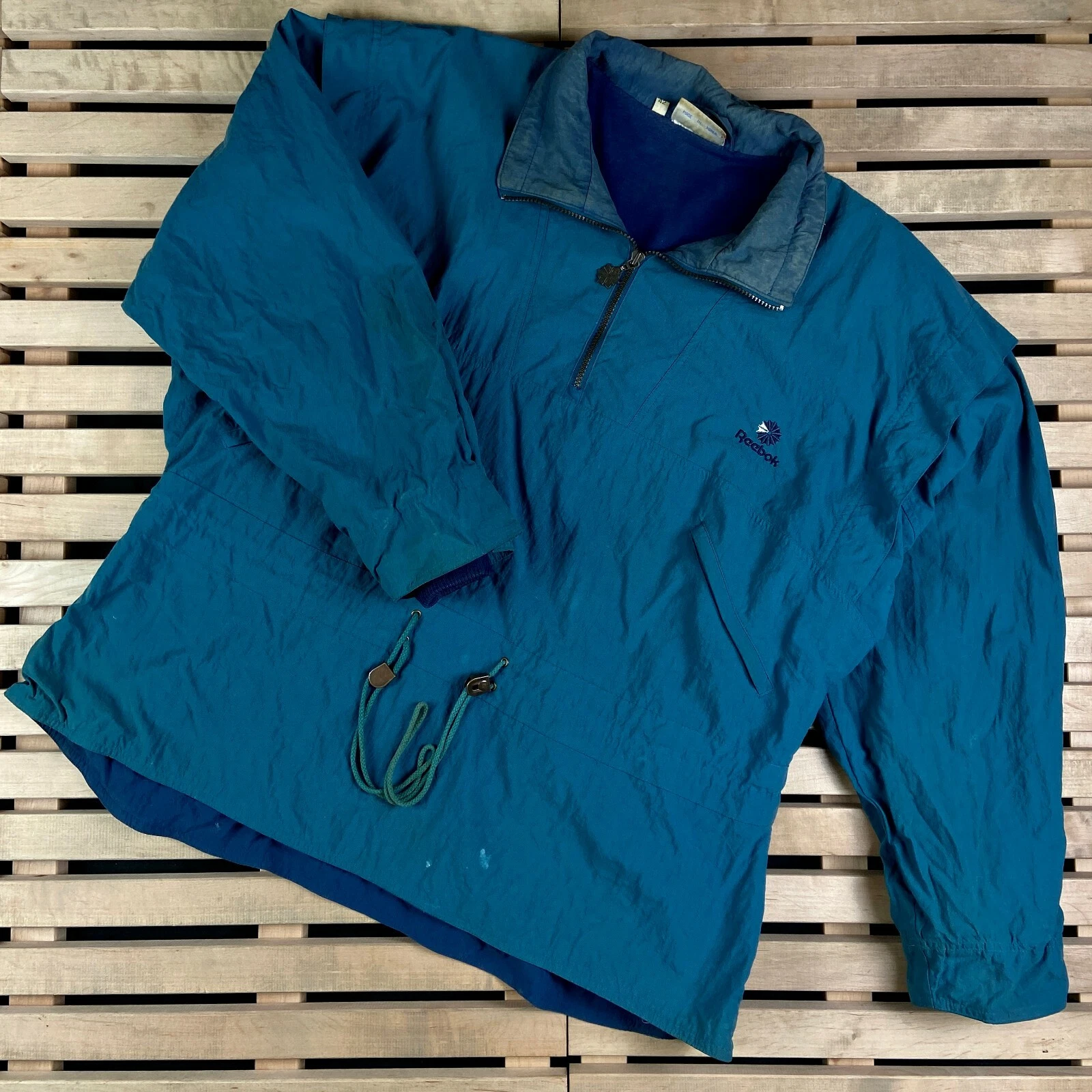 Mens Pullover Anorak Vintage Reebok Size 42 Jacket