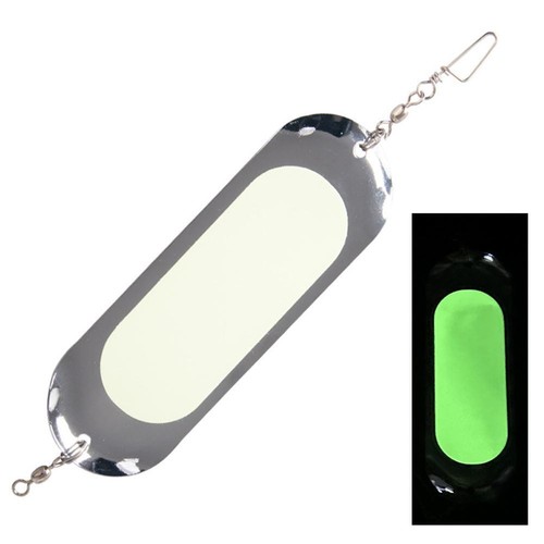 Night Light Fishing Rig Lure Flash Board 4.5-inch Salmon Fishing Doggers F l5T9 - Picture 17 of 22