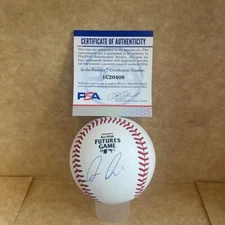 LUIS MEDINA NEW YORK YANKEES SIGNED AUTO 2021 FUTURES GAME BASEBALL PSA IC20408