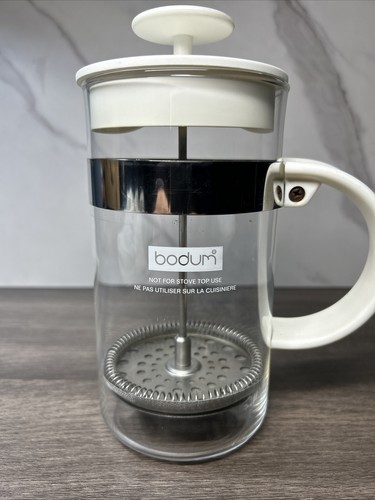 Bodum French Press 34 Oz White, Glass & Stainless - Picture 5 of 9