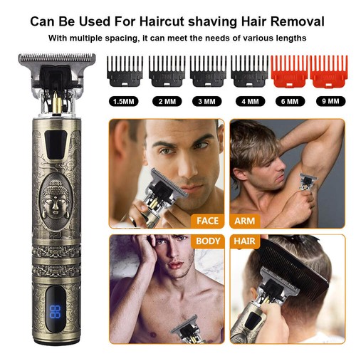 Men Portable Electric Hair Trimmer Clippers Beard Shaver Cutting Cordless AU - Picture 30 of 32
