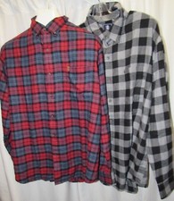 IZOD Varied Colors, Plaid, Long Sleeve Men's Flannel, Shirt L, XL, 2XL