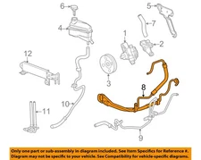 GM OEM 04-09 SRX Steering Gear Linkage Pump Hoses-Pressure Hose 19206605