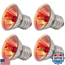 Abustle pig 4 Pack UVA Infrared Reptile Heat Bulbs,Turtle Heat Lamp for Repti