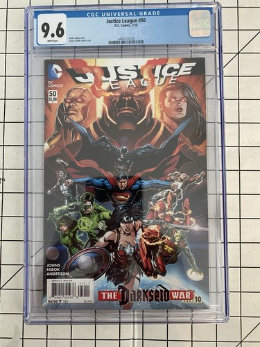 Justice League #50 - Geoff Johns Story / Jason Fabok Cover+Art (CGC 9.6) 2016