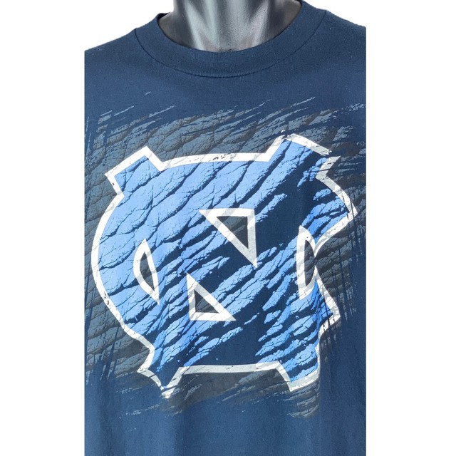 Foot Locker North Carolina NC Mens T shirt Cotton Blue with Blue White