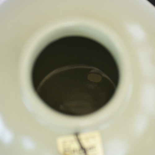Royal Haegar Pottery Green Vase Matte Round Ribbed Mouth 6.75 In New with Tag - Picture 10 of 10