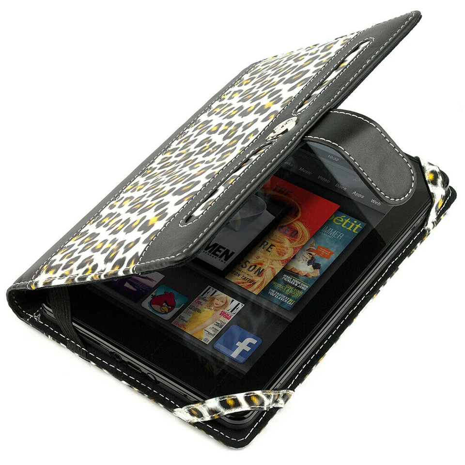 Leopard Pattern Tablet Flip Case Protective Cover For 7" Samsung Galaxy Tab A - Image 3 of 4